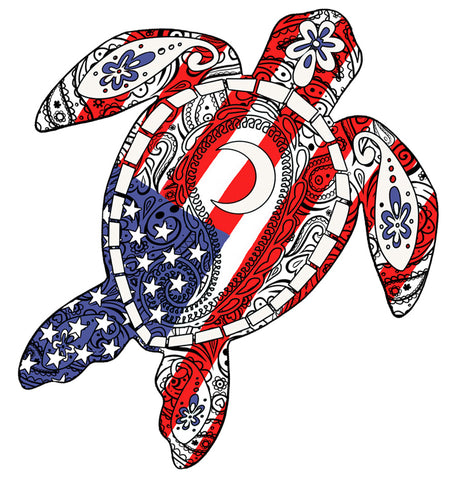 USA Turtle Decal