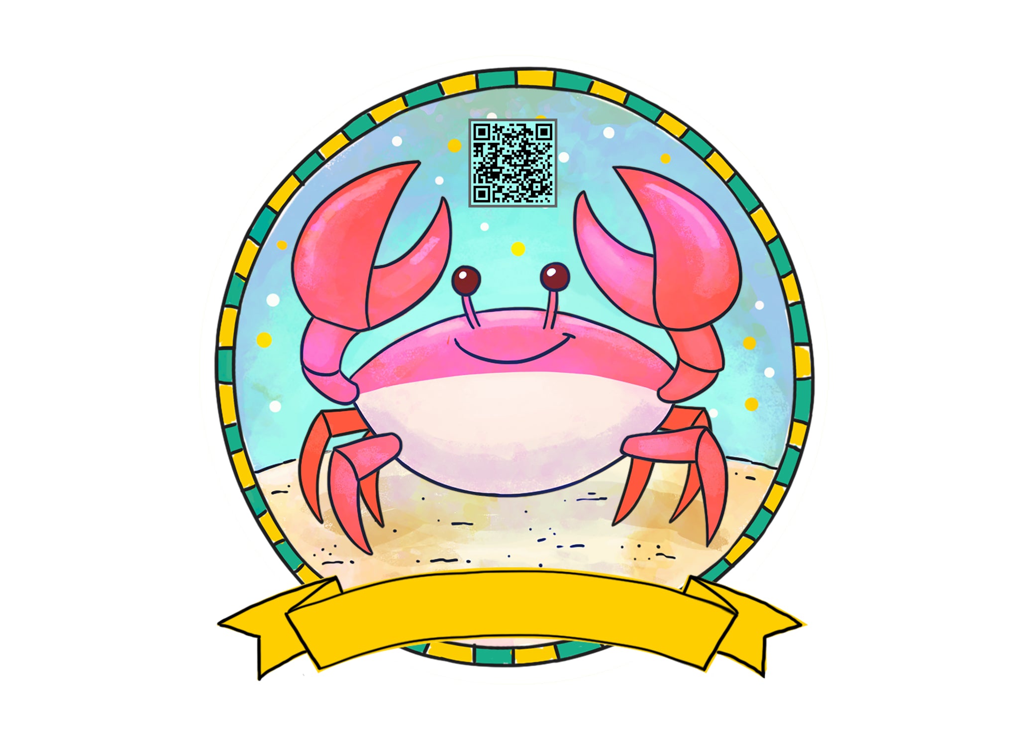 AR Crab Sticker