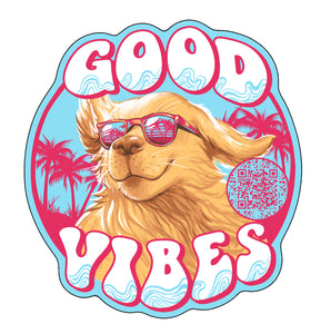 AR Good Vibes Dog Sticker