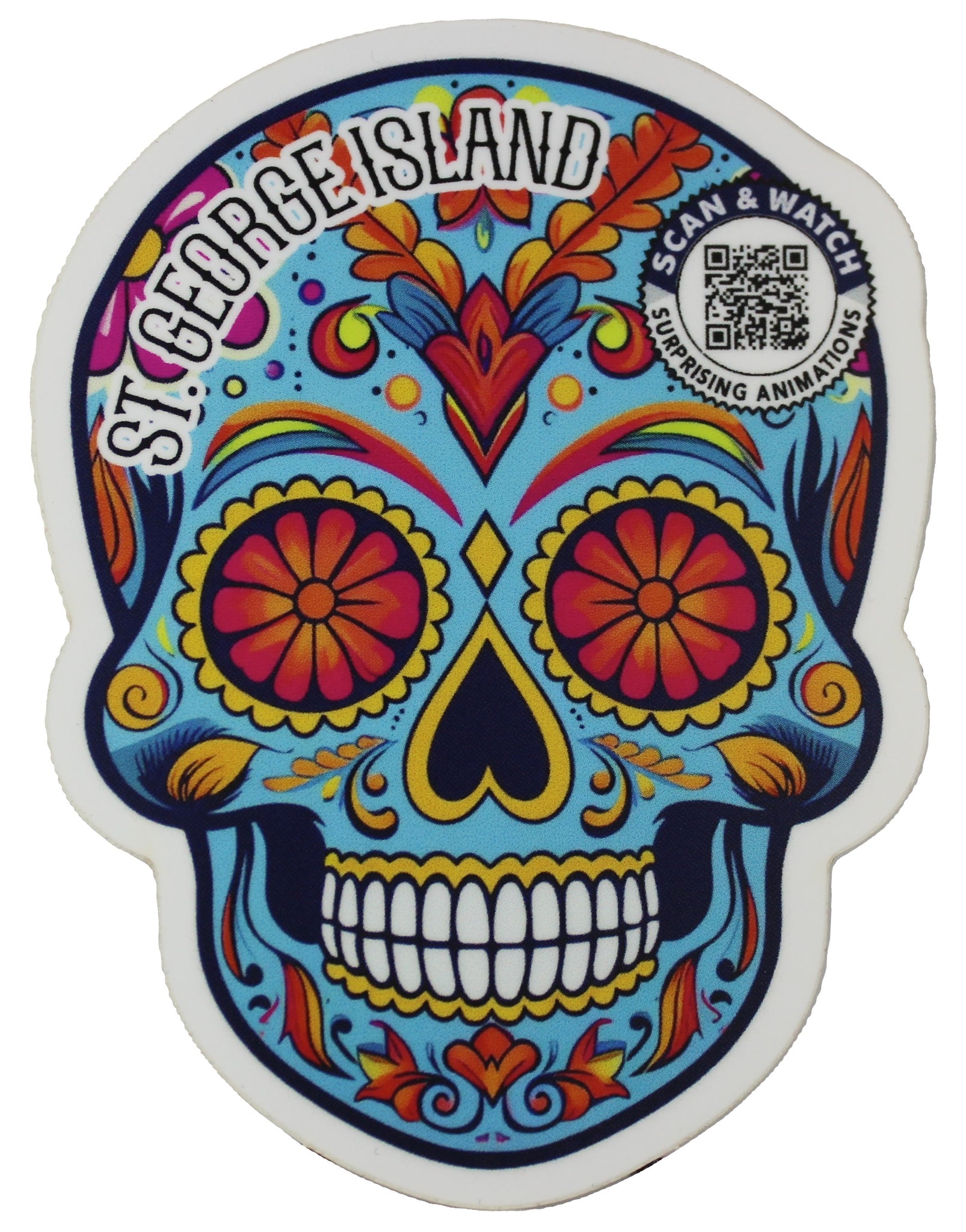 AR Sugar Skull Sticker