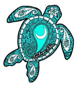 Blue Moon Turtle Decal
