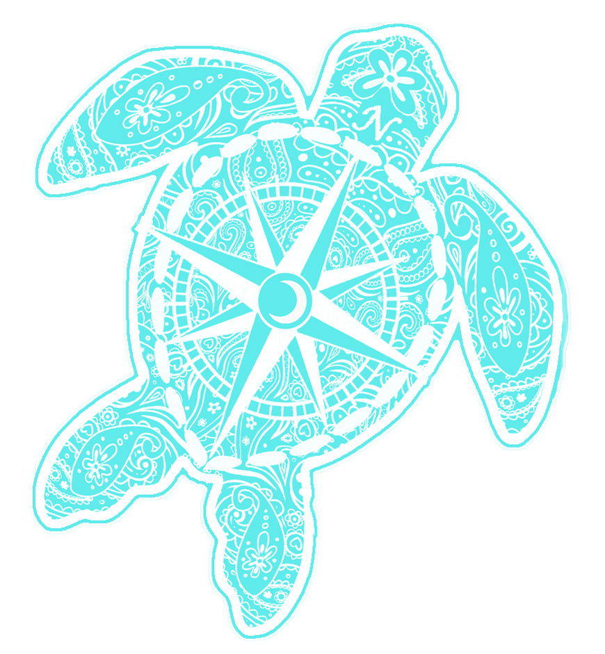 Ice Compass Turtle Decal