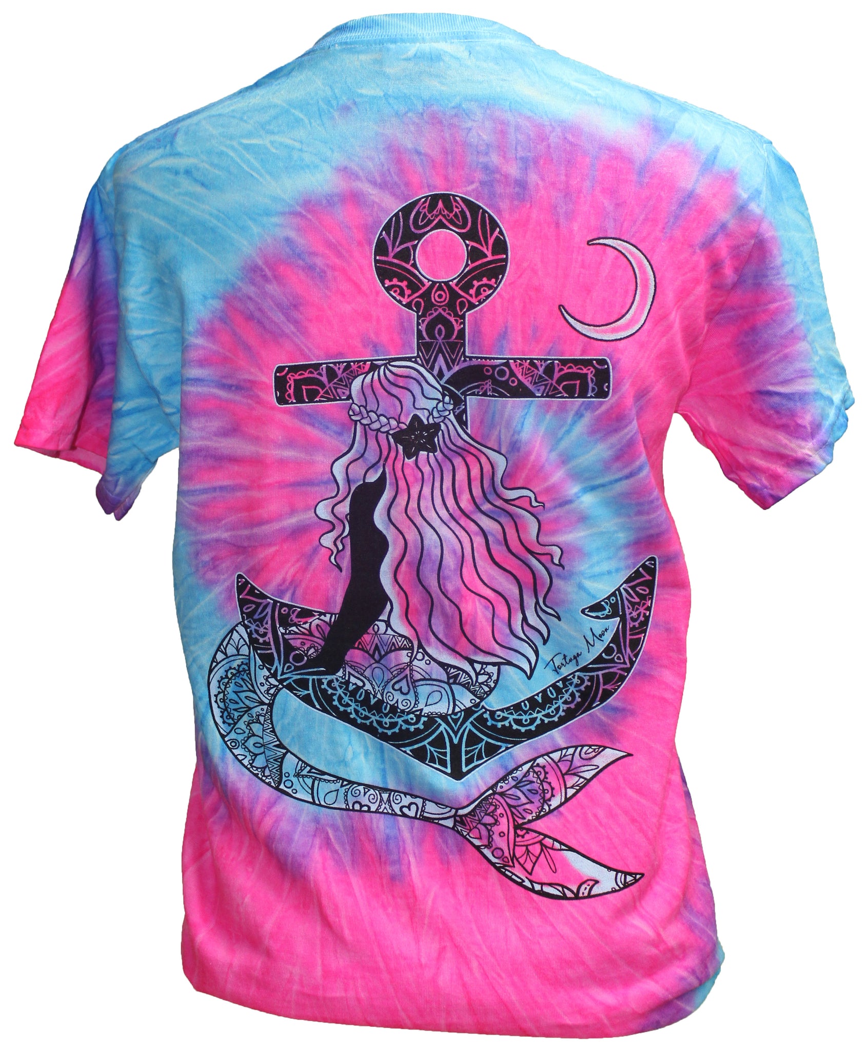 Mermaid Anchor - Tie Dye Flo Blue/Pink